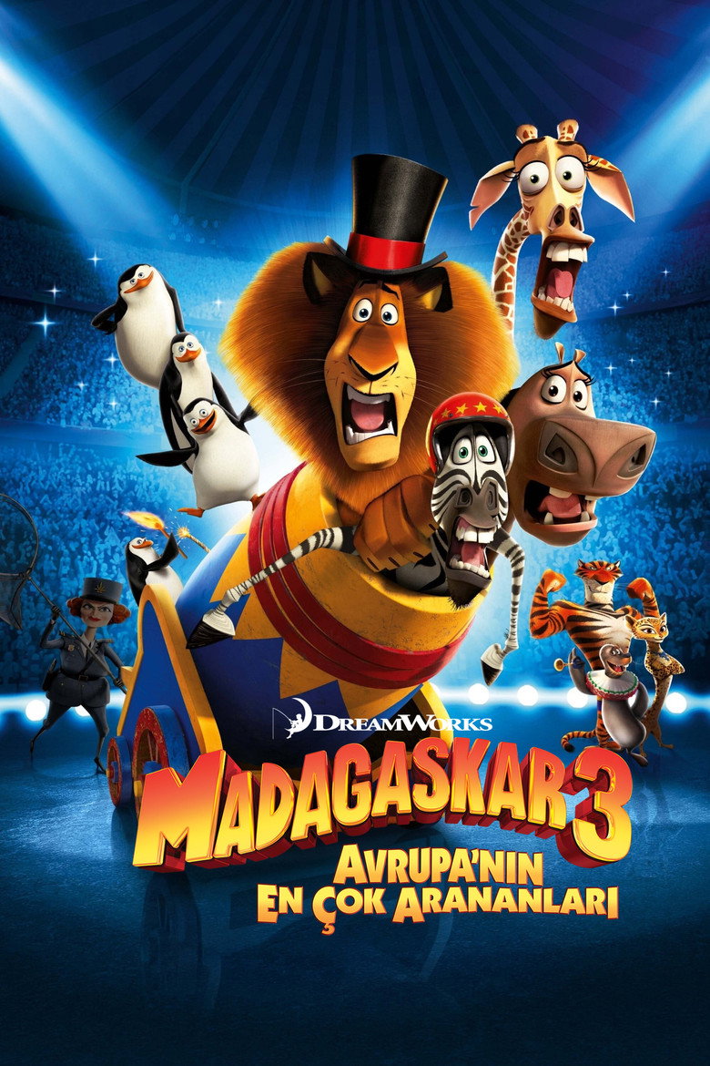 Madagaskar 3: Avrupa’nın En Çok Arananları film posteri